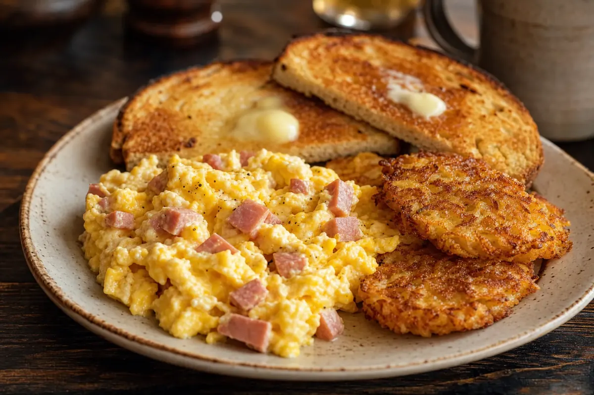 Diced Ham Scramble