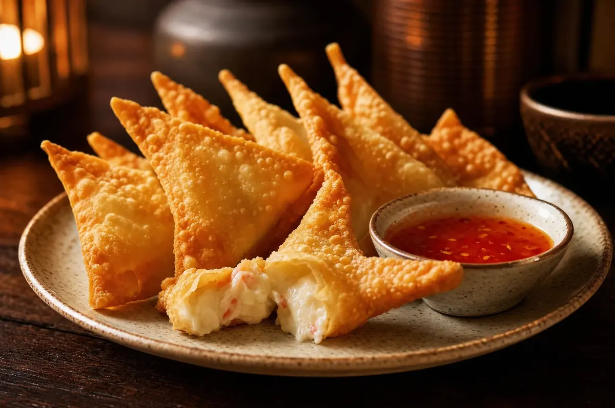 Cream Cheese & Crab Meat Wonton (Crab Rangoon)